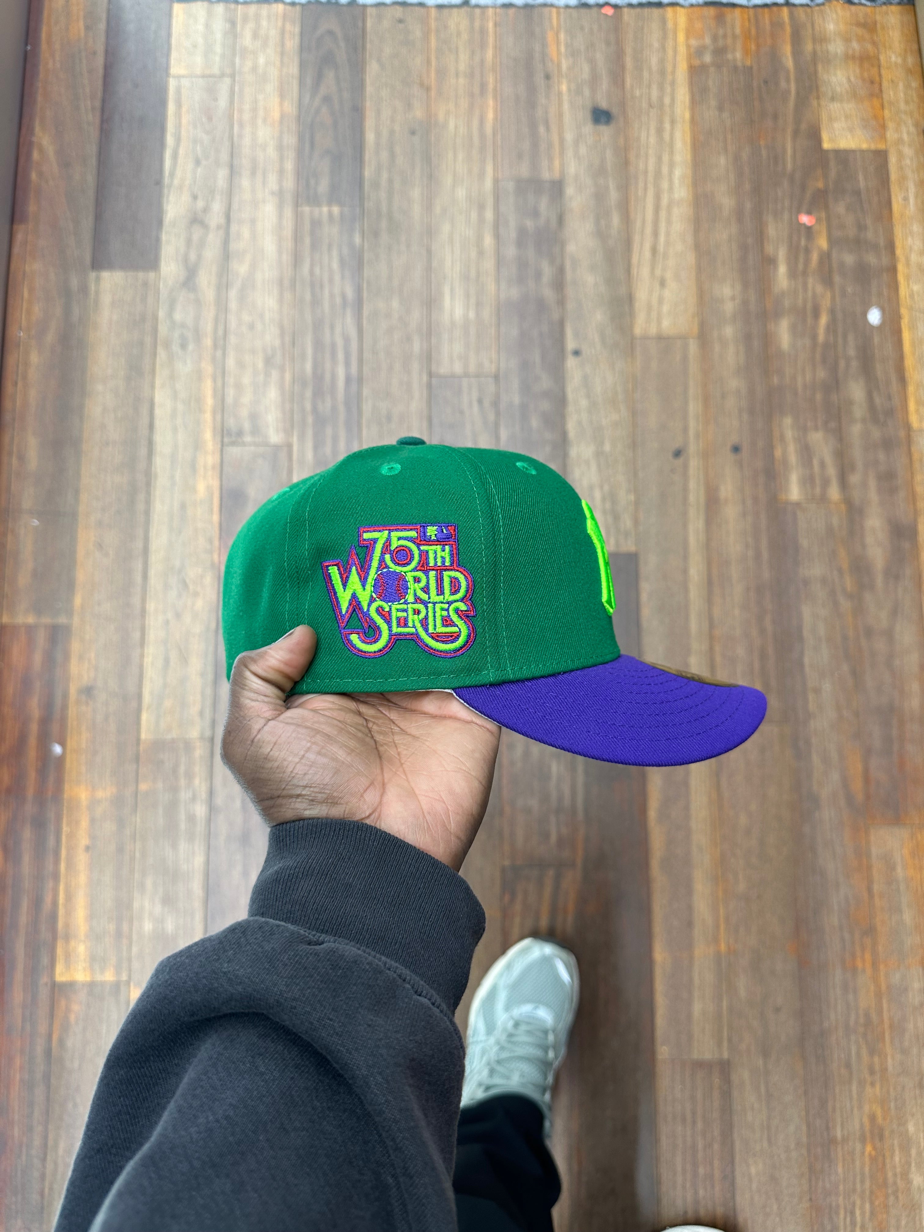 New York Yankees Green and Purple 75th World Series