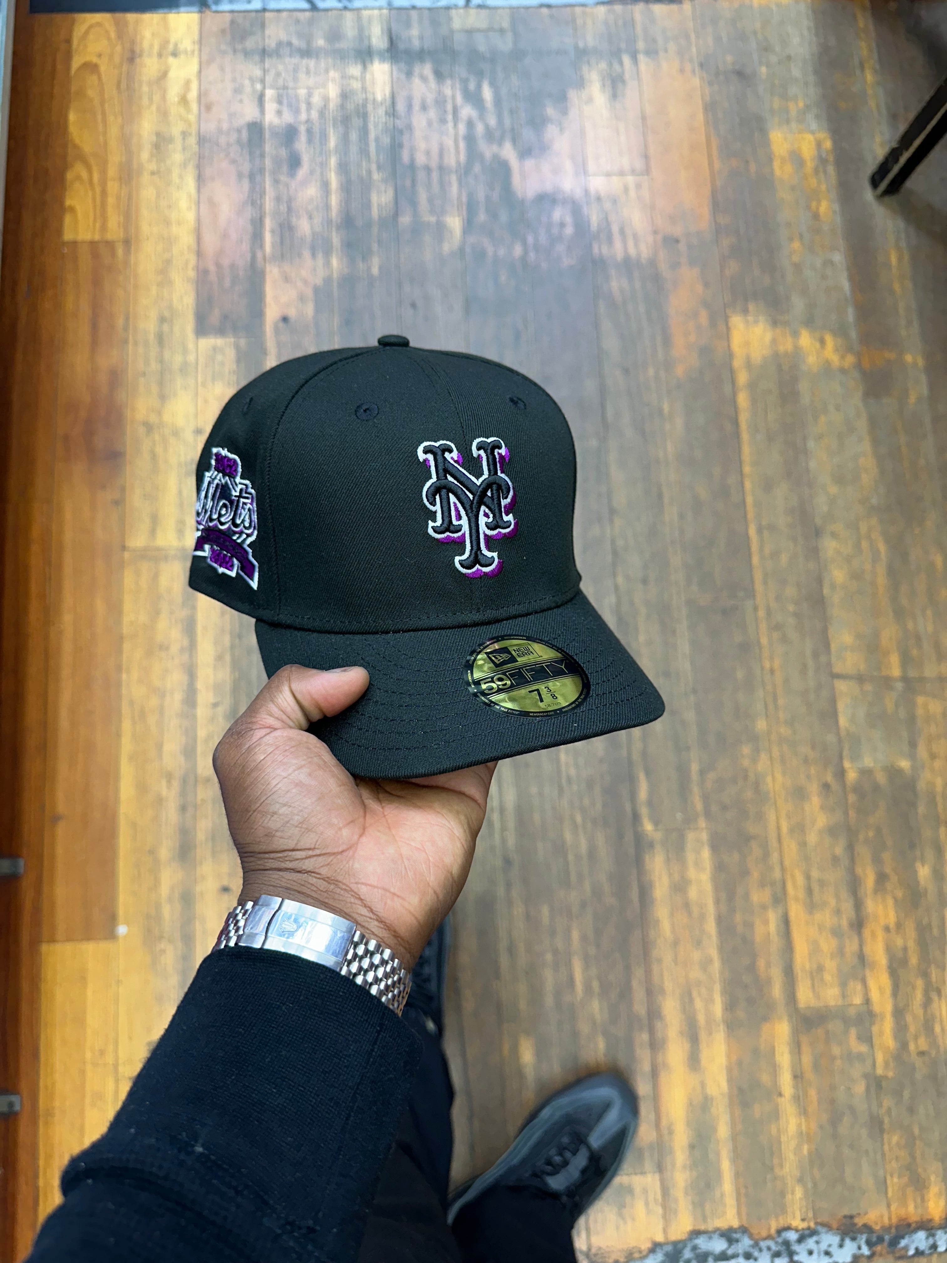 New York Mets All Black City Connect " Purple Outline" 40Th
