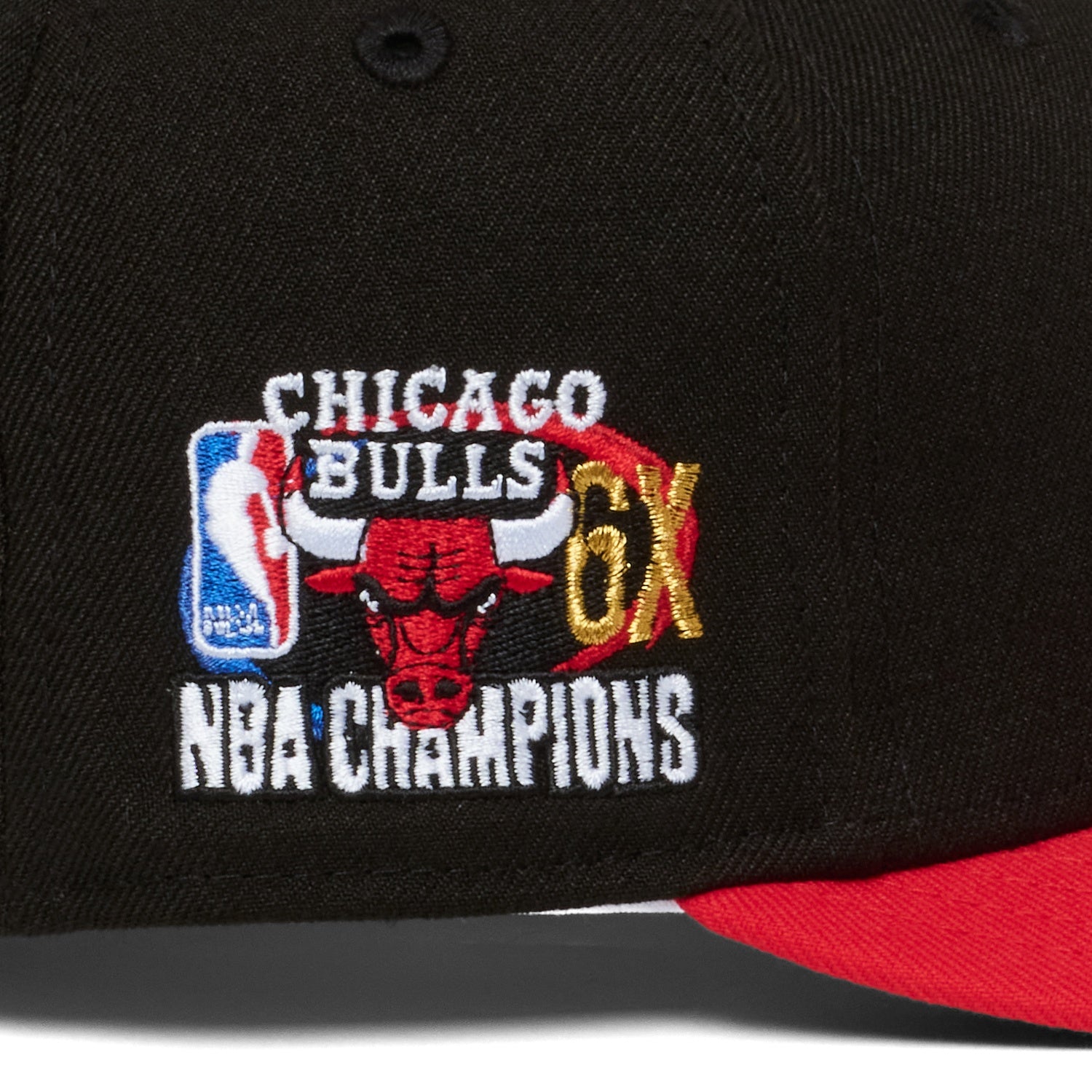 Chicago Bulls Black and Red 6X NBA Champs