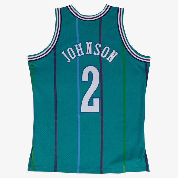 Charlotte Hornets Teal Larry Johnson Jersey