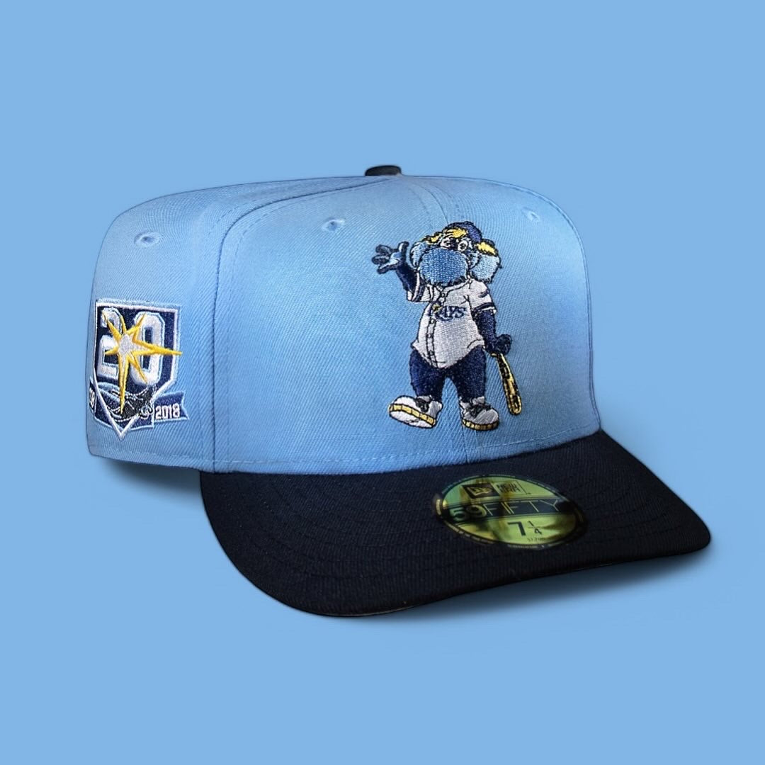 Tampa Bay Rays Mascot Sky Blue and Navy 20Th