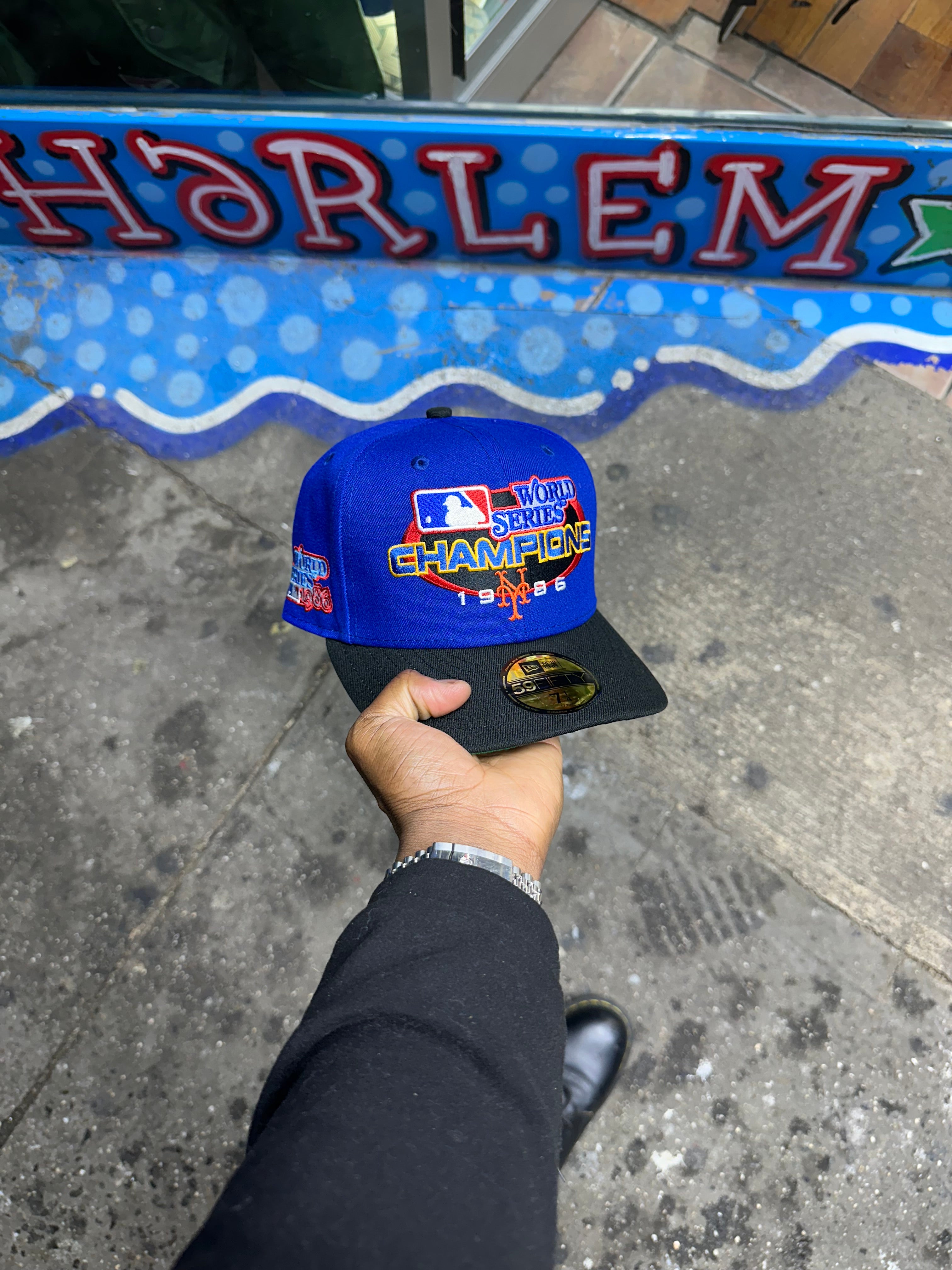 New York Mets World Champions 1986 Royal and Black