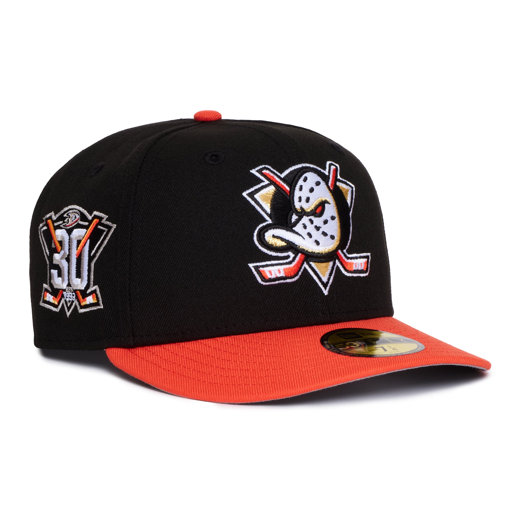 Anaheim Ducks Black and Orange 30 Years Anniversaey