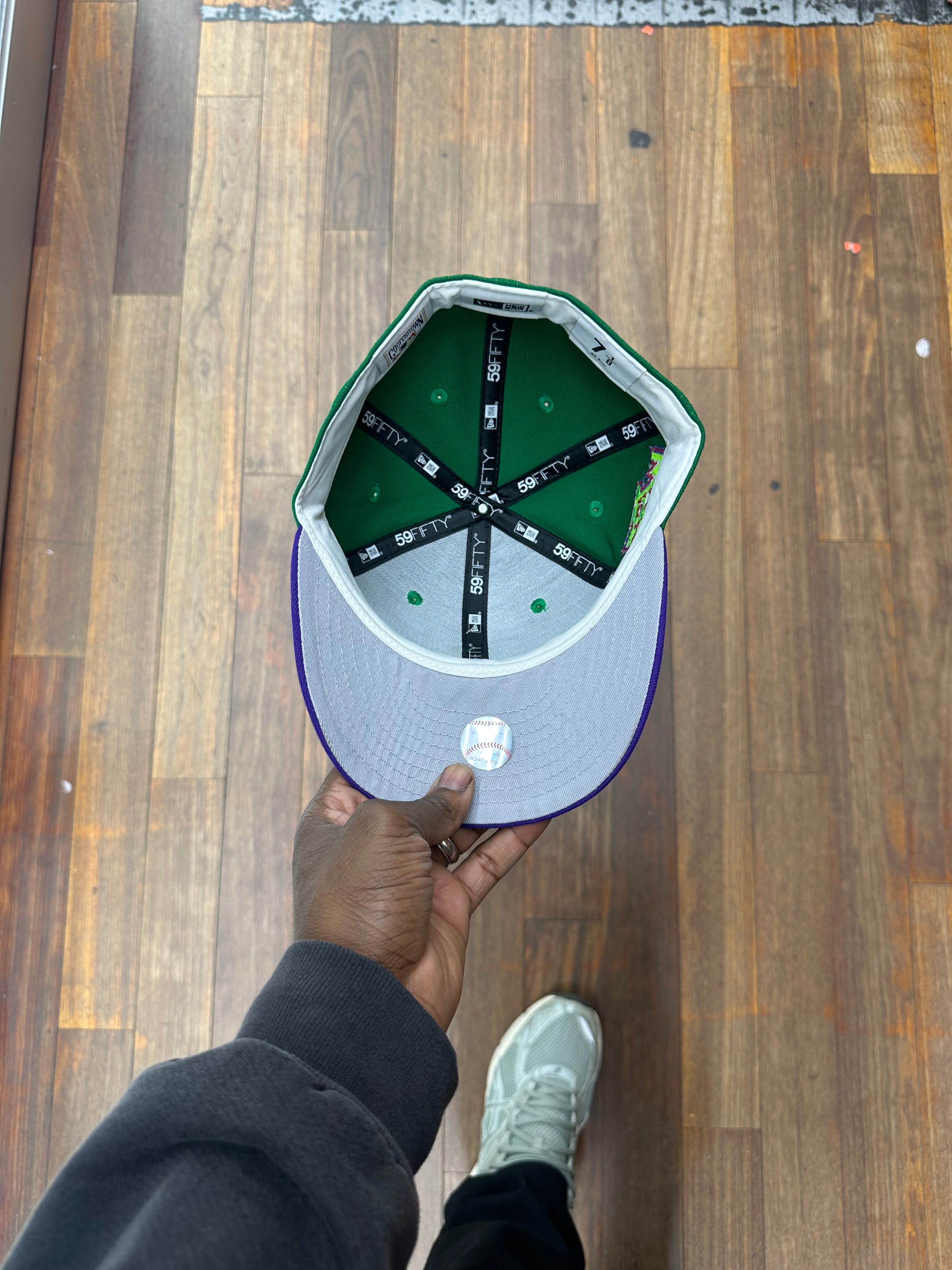 New York Yankees Green and Purple 75th World Series