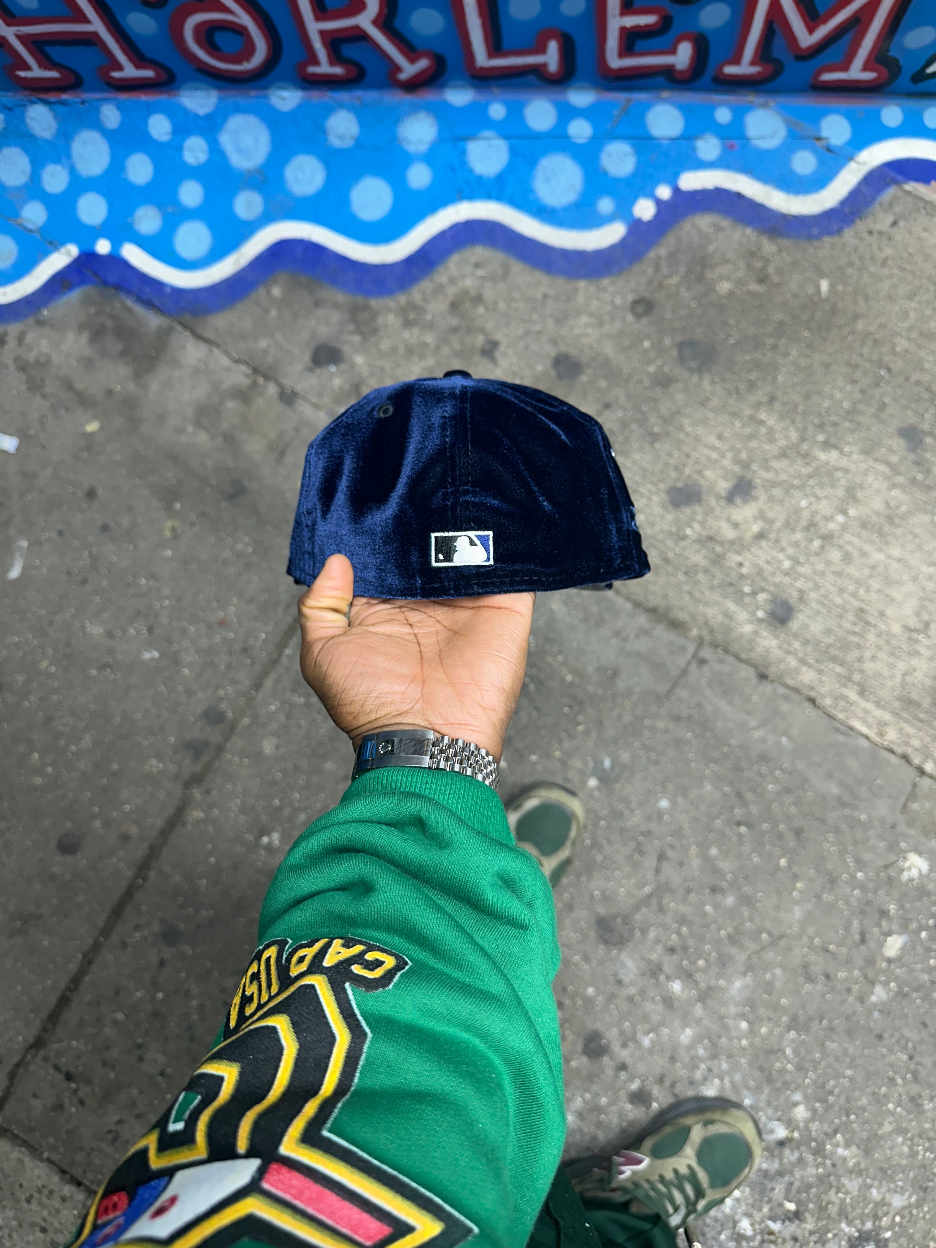 Tamp Bay Devil Rays All Royal Blue Velvet 20Th Anniversary