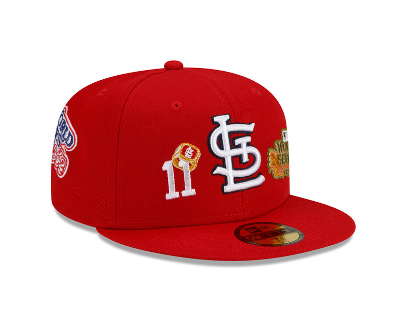 St. Louis Cardinals All Red 11 Rings Championship Pack