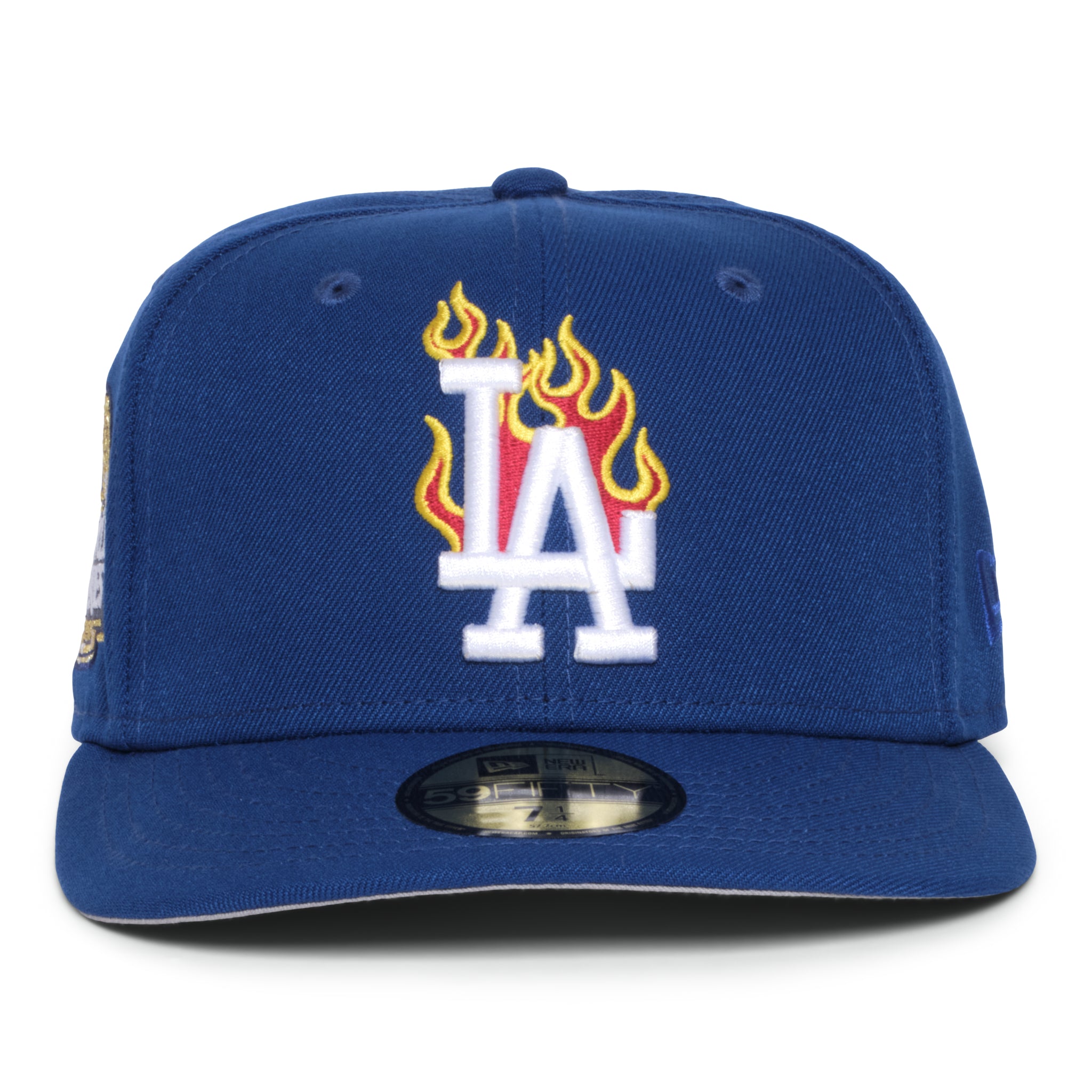 Los Angeles Dodgers Flames Logo Royal Blue 2024 World Series