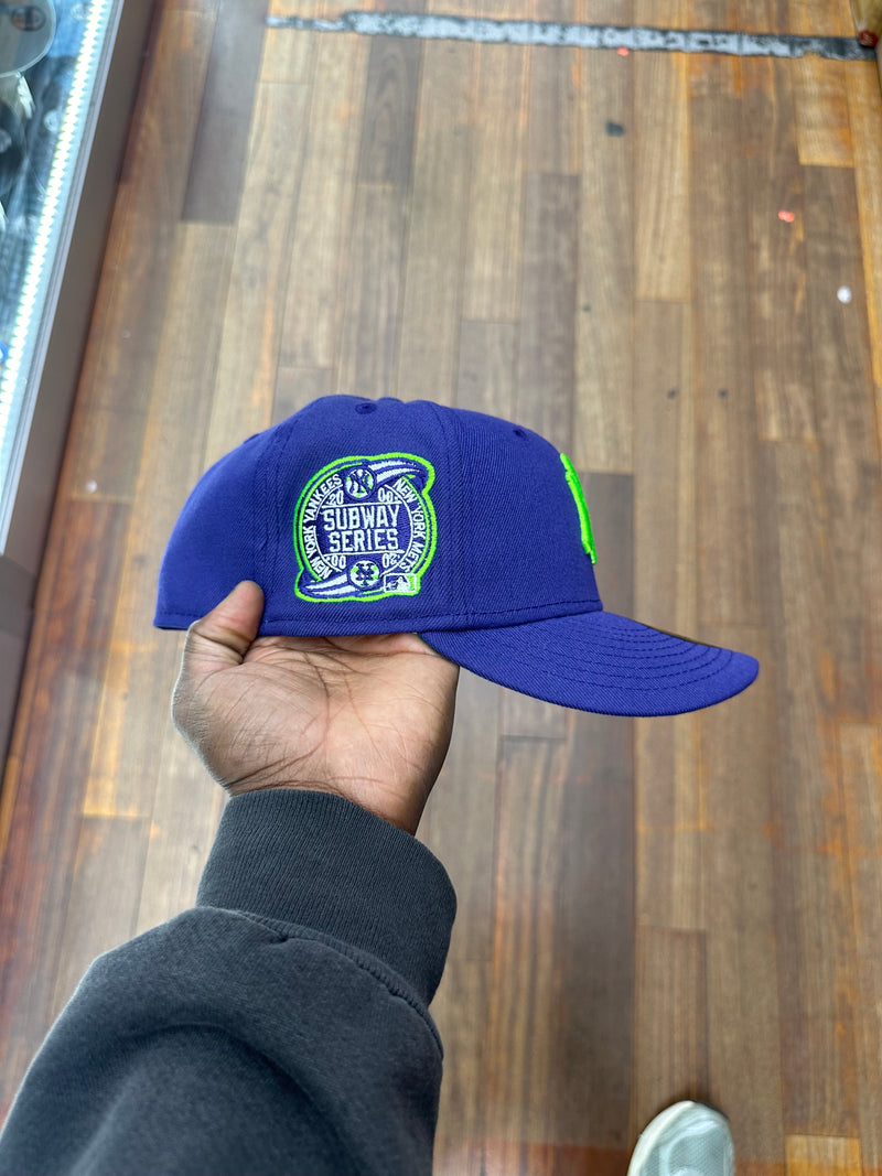 New York Yankees All Purple Lime Green Logo SWS