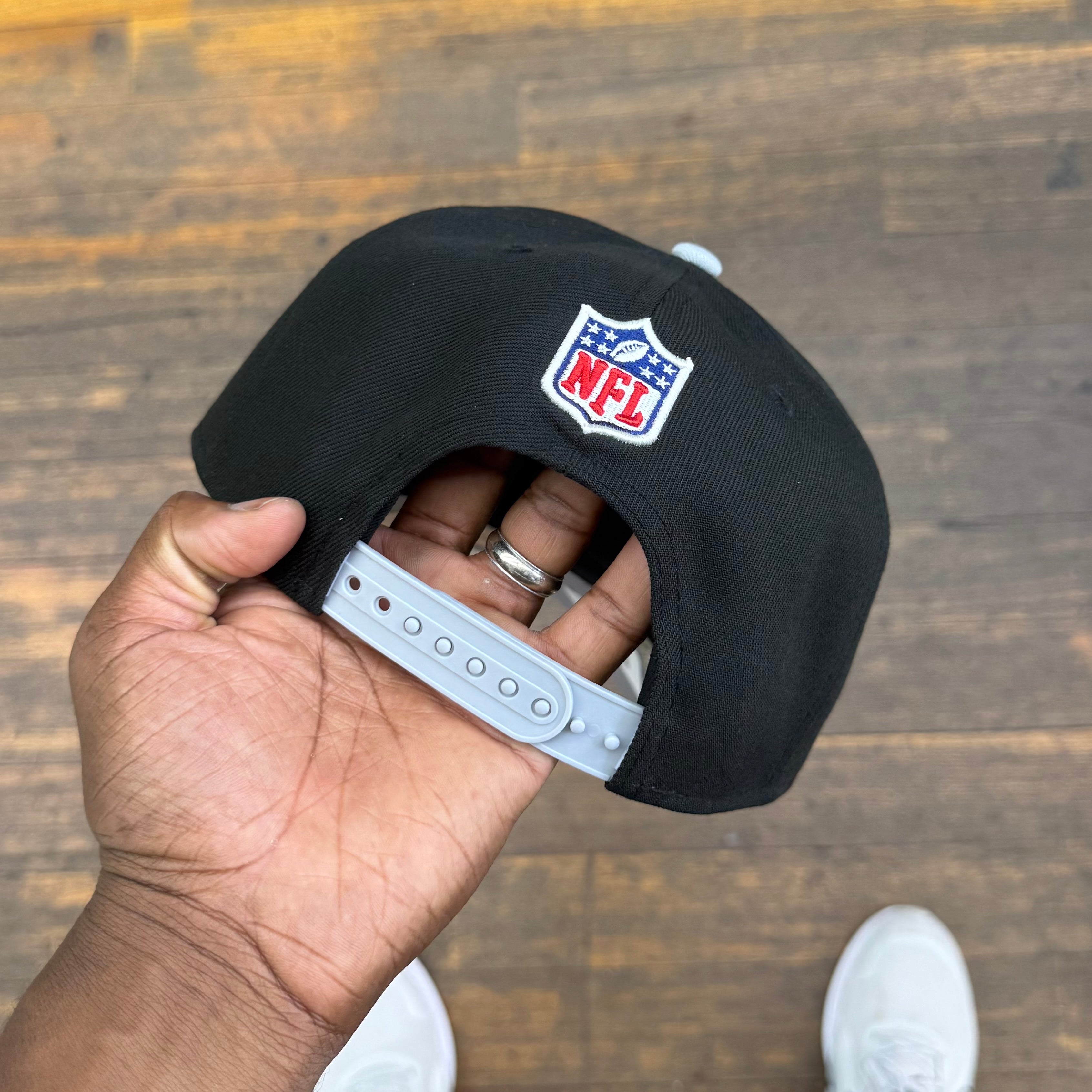 Oakland Raiders Black NFL25 DRAFT 950 AFrame Snap Back