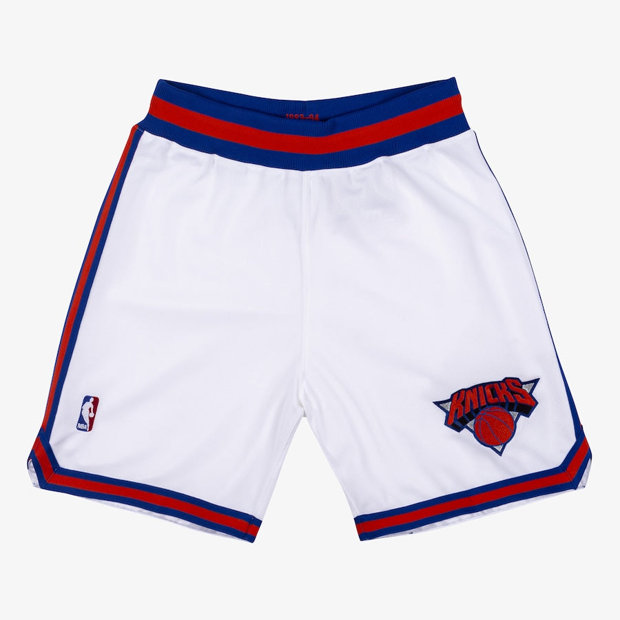 New York Knicks White Authentic Shorts