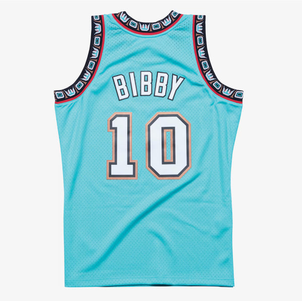 Vancouver Grizzlies Jersey Teal Mike Bibby