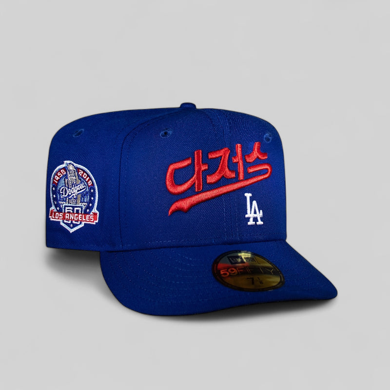 Los Angeles Dodgers Korean Font All Royal