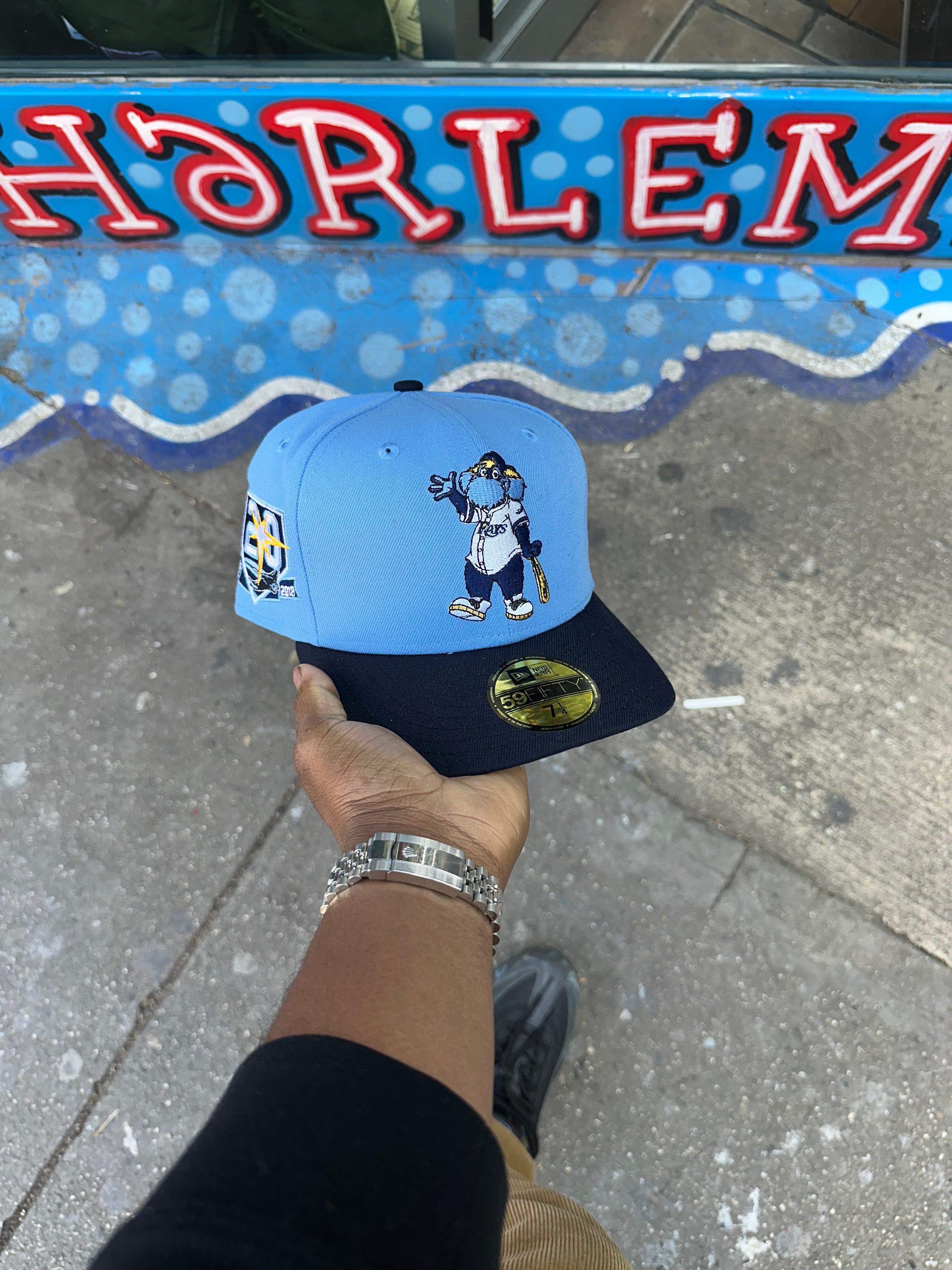 Tampa Bay Rays Mascot Sky Blue and Navy 20Th