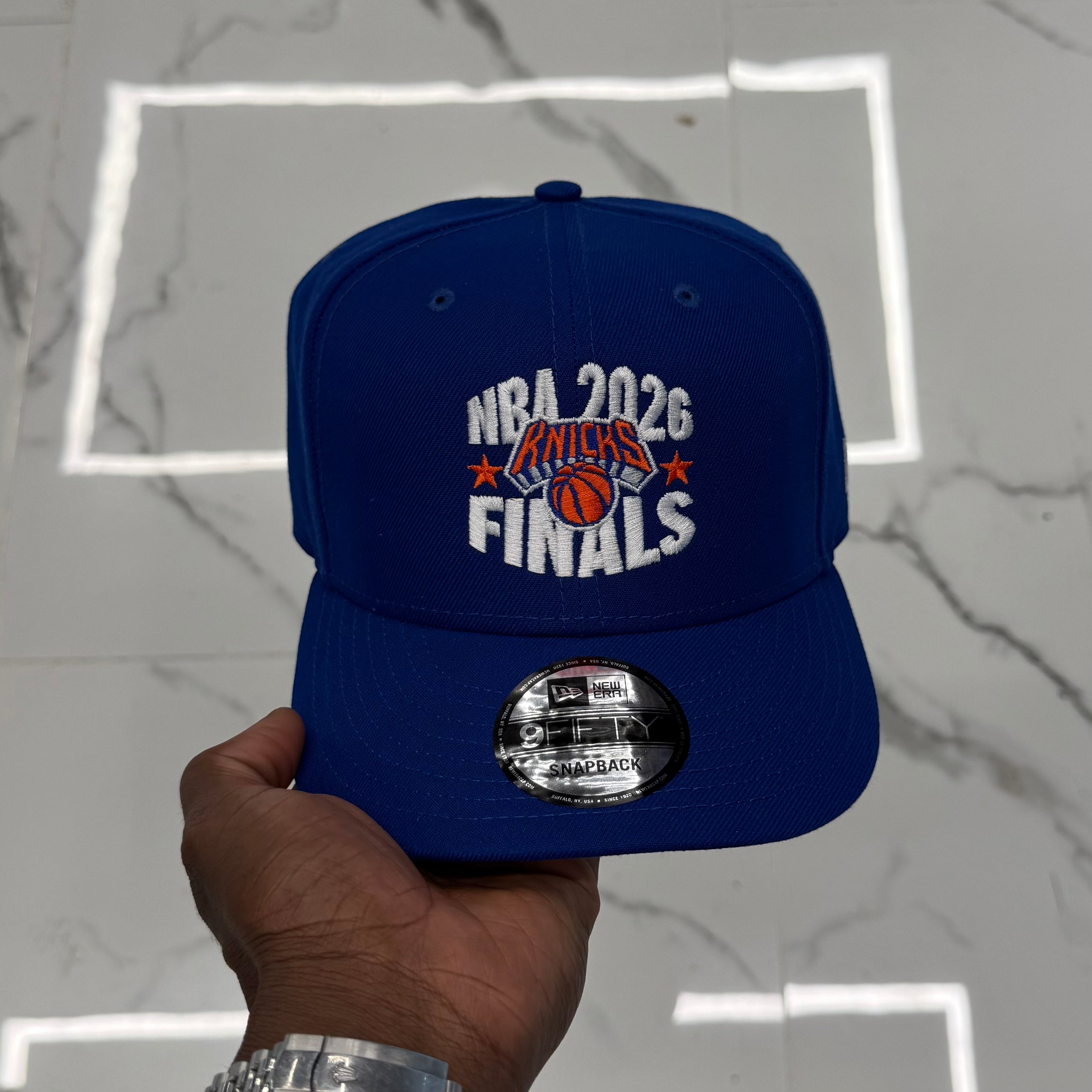 New York Knicks NBA 2026 Finals Royal 950 Classic Snap Back – CAP
