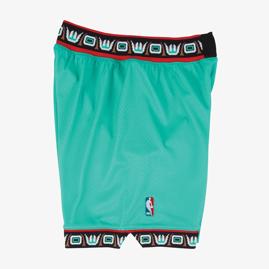 Vancouver Grizzlies Teal Authentic Shorts