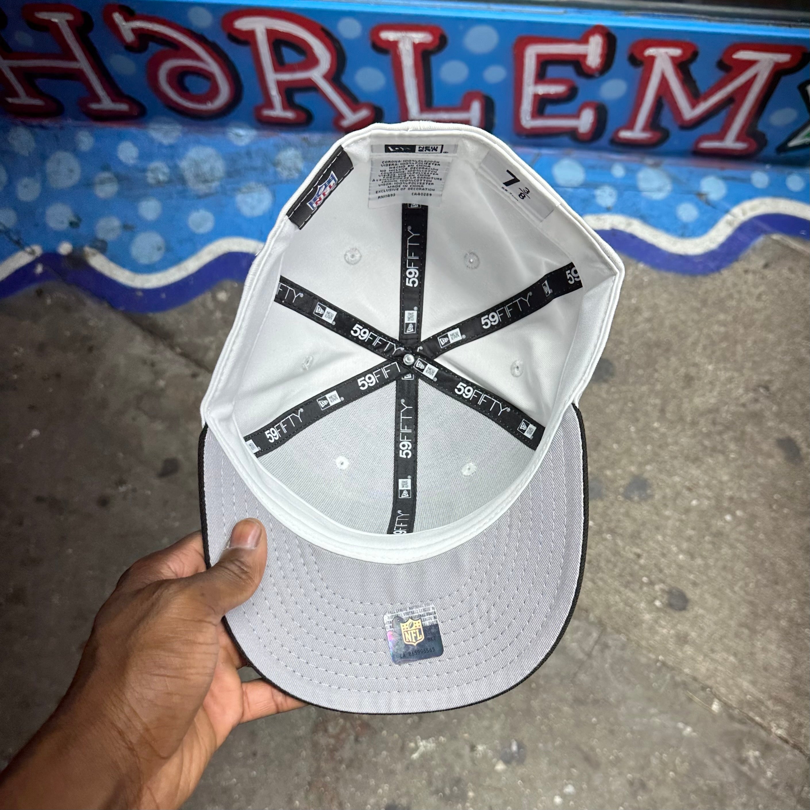 Las Vegas Raiders White & Black 5950 Fitteds XVIII