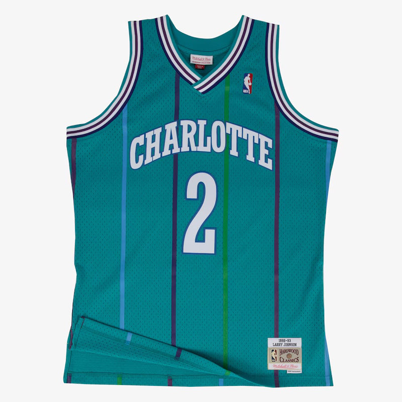 Charlotte Hornets Teal Larry Johnson Jersey