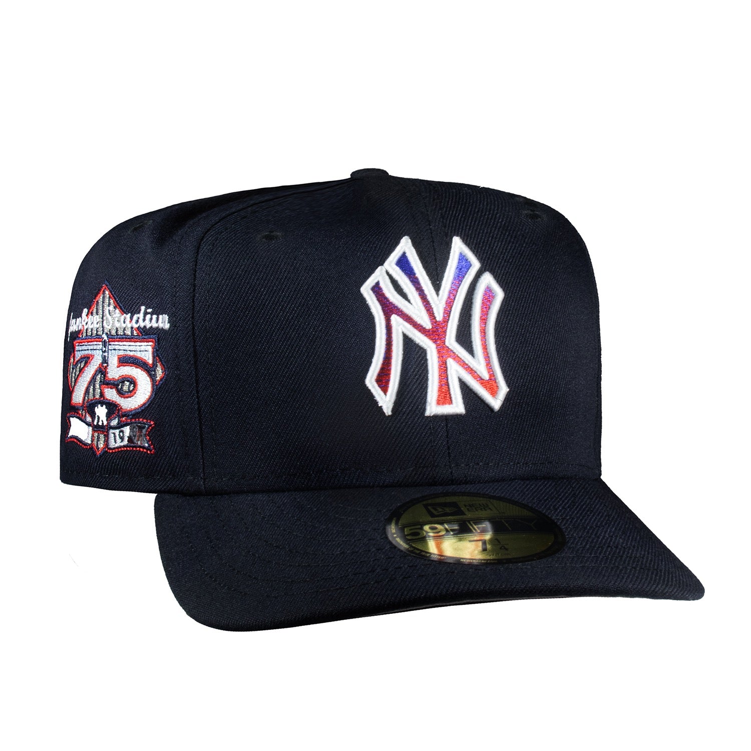 New York Yankees All Navy Gradient Logo 75 Years