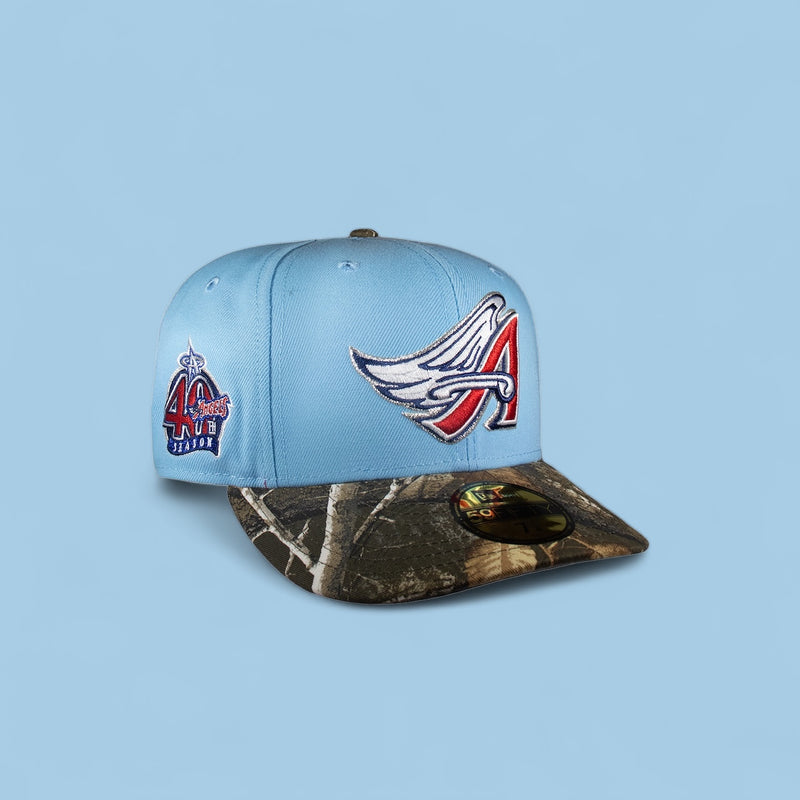 Anaheim Angels Sky Blue & Real Tree 40Th Anniversary