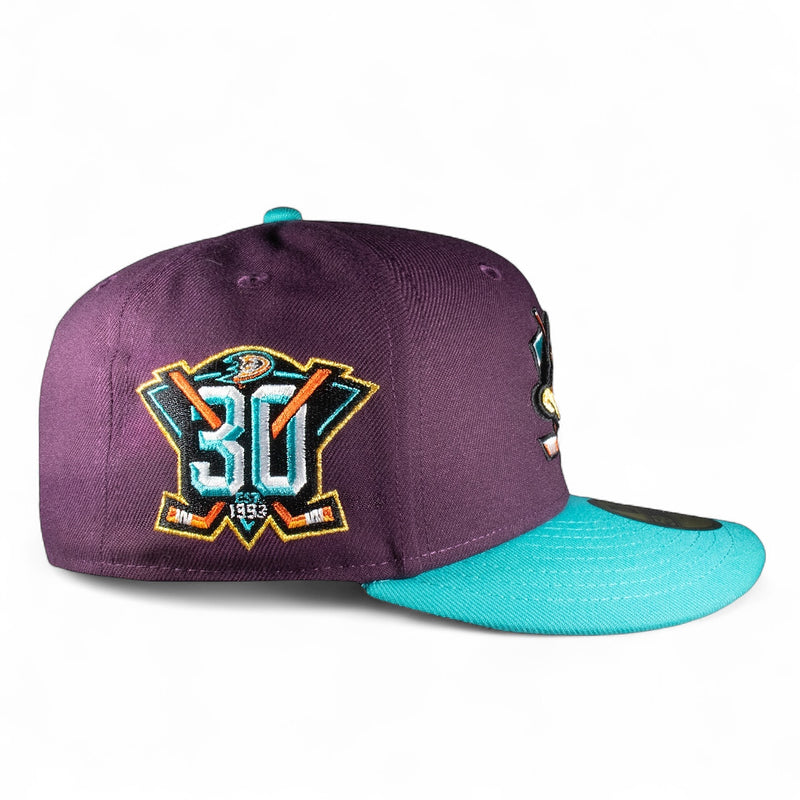 Anaheim Ducks Plum and Teal 30Th