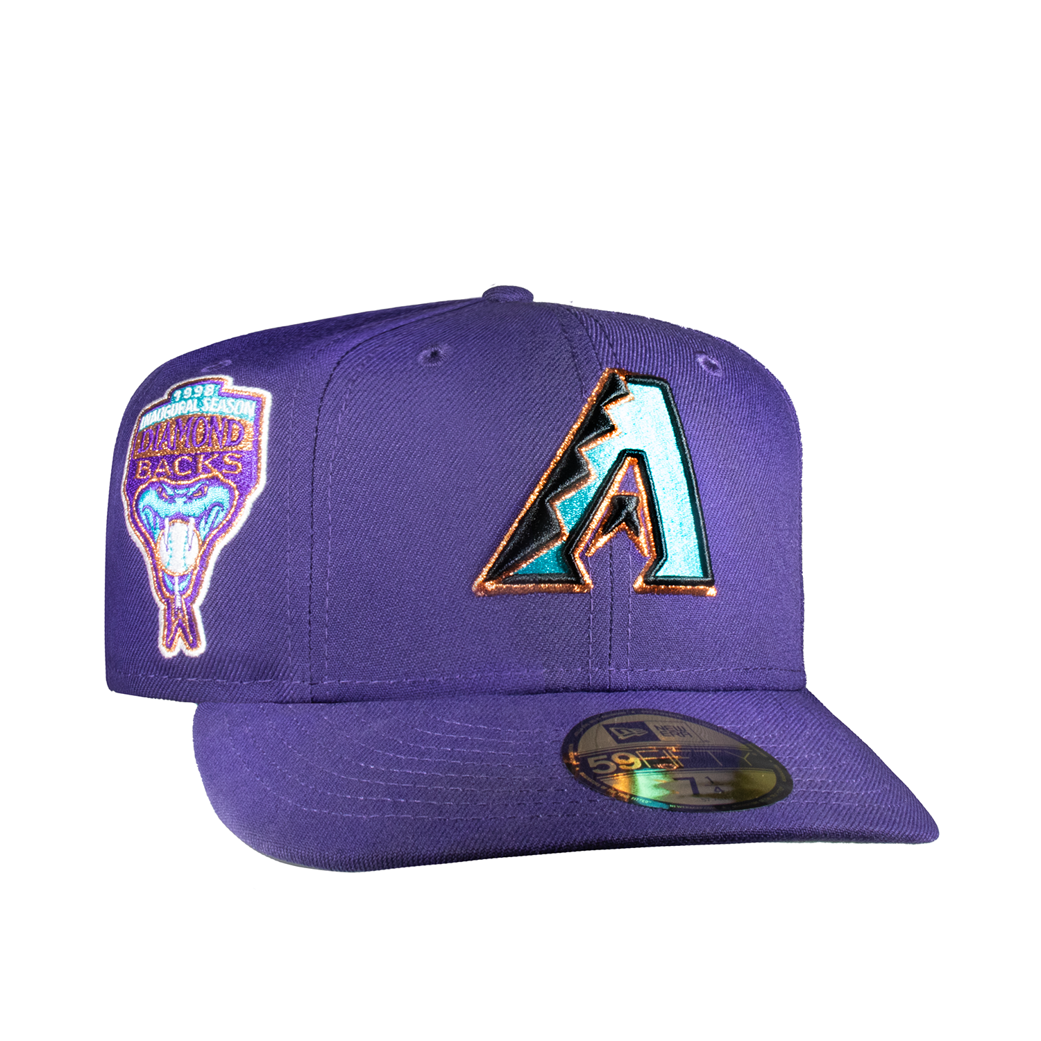 Arizona Diamond Backs All Purple Teal Logo 1998 Inaugural Season