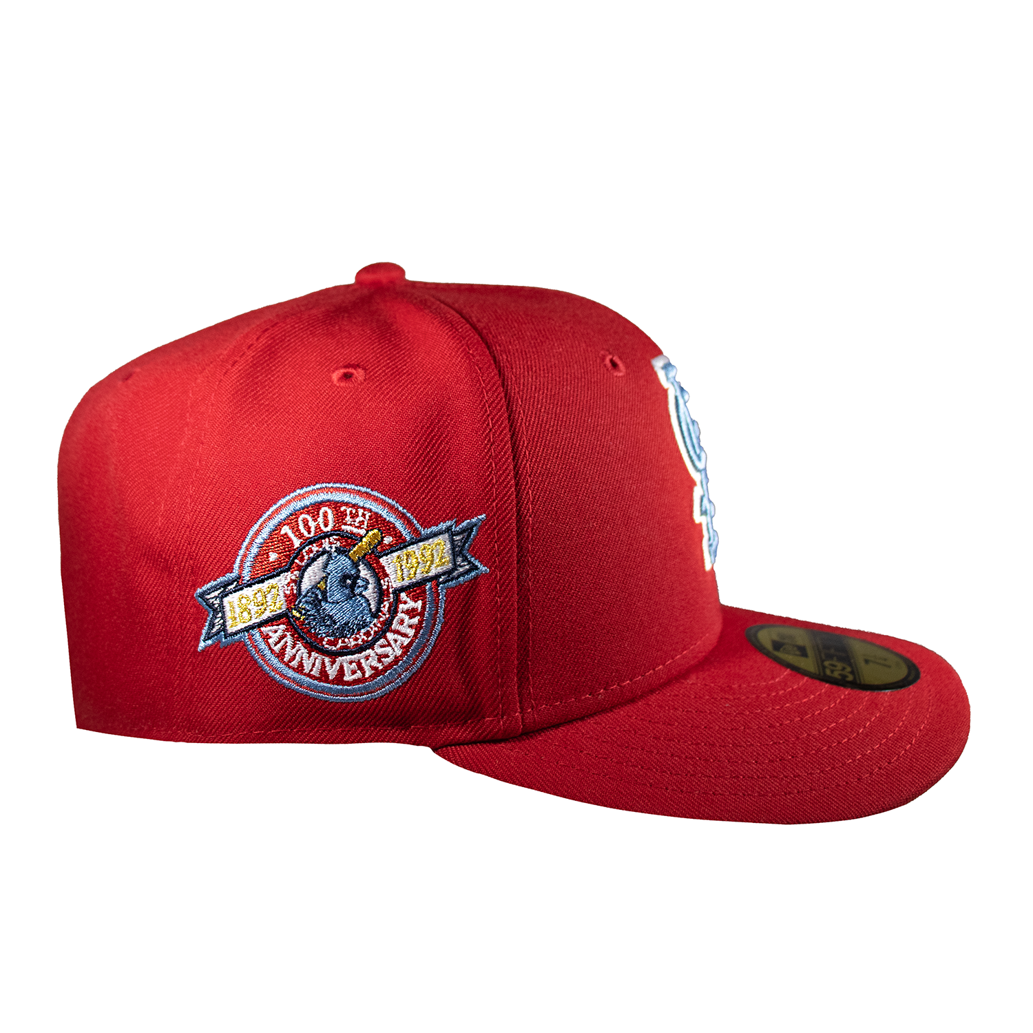St. Louis Cardinals All Red Sky Blue Logo 100 Years Anniversary