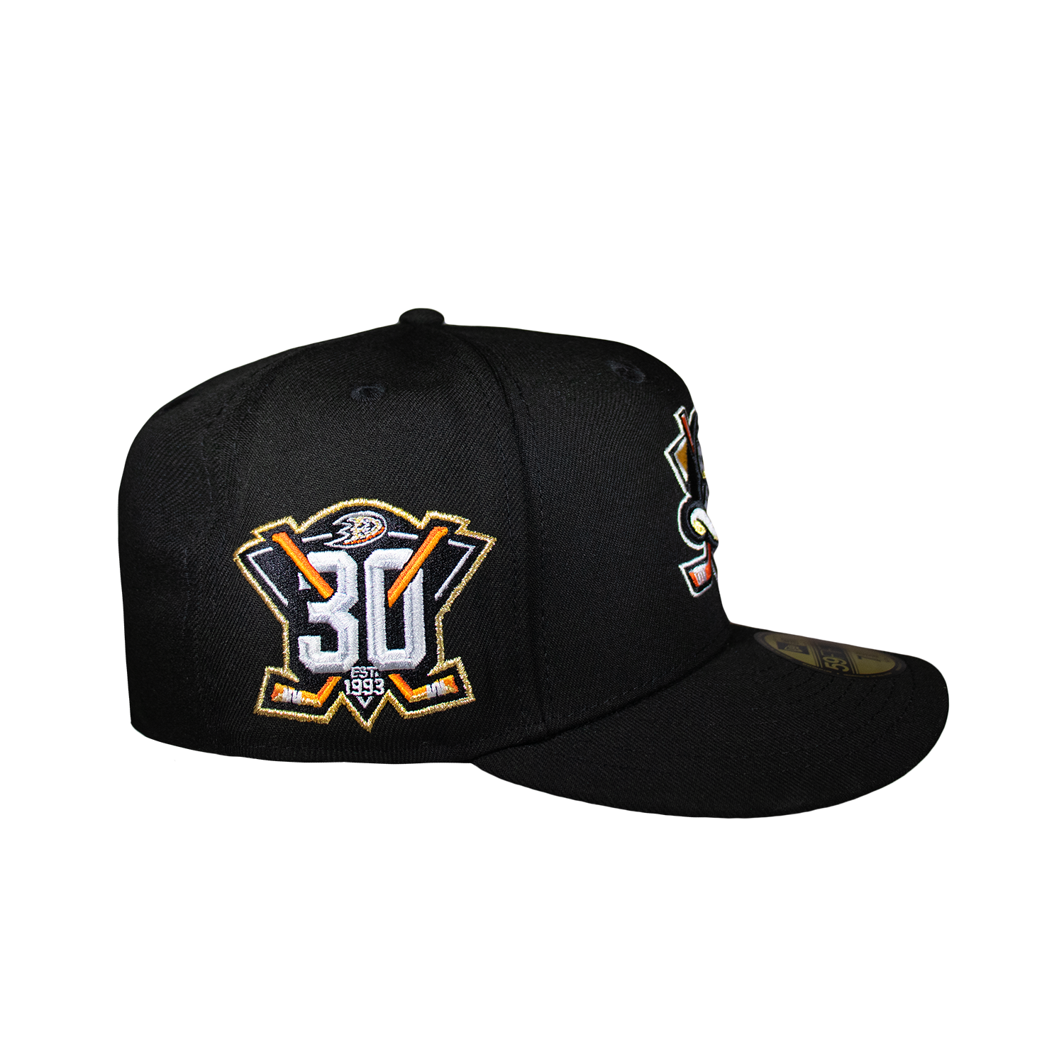 Anaheim Ducks All Black Grey UV NHL 5950 Fitted