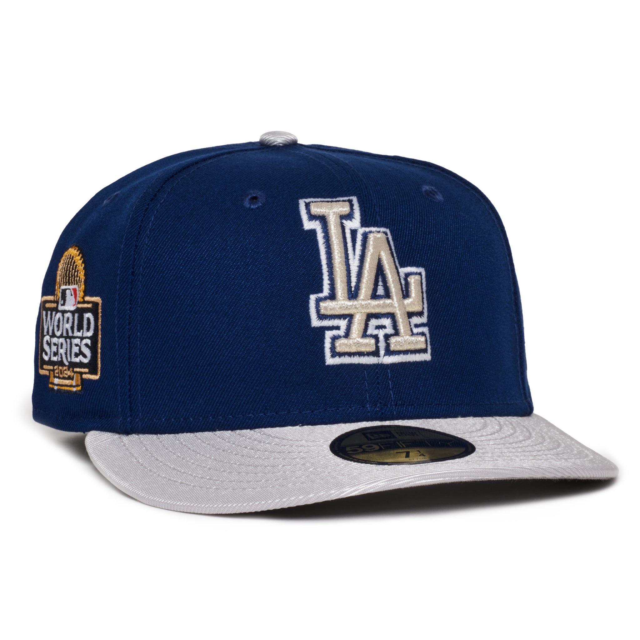 Los Angeles Dodgers Dark Royal & Metallic 2024 World Series Grey uv