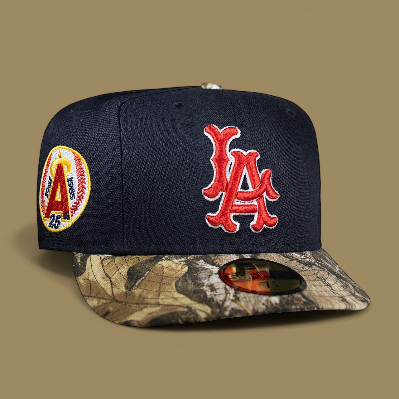 Los Angeles Angels Navy Blue and Real Tree