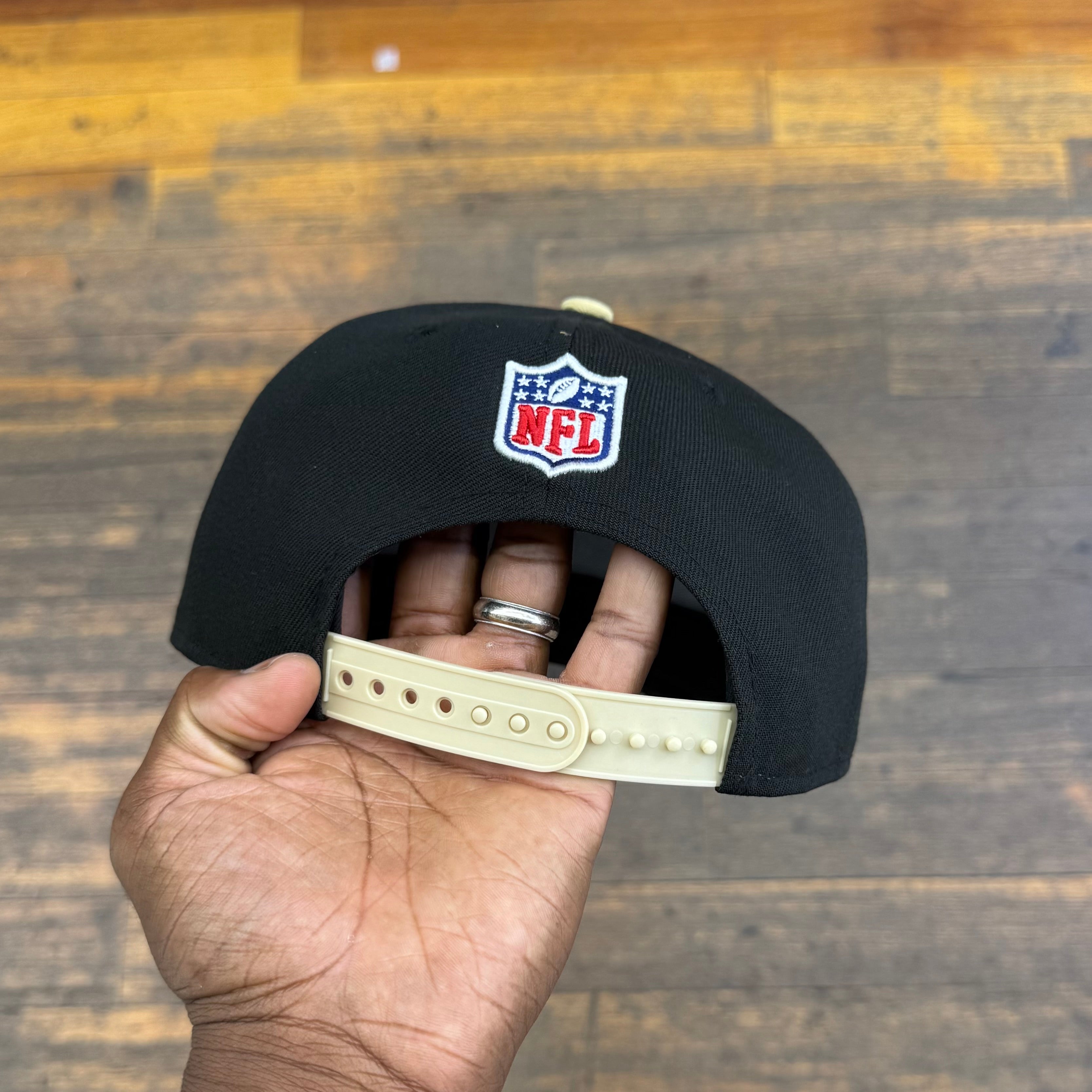 New Orleans Saints Black NFL25 DRAFT 950 AFrame Snap Back