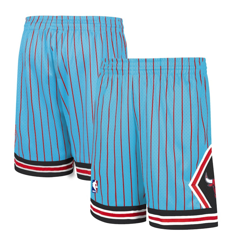 CHICAGO BULLS STRIPED SKY BLUE SHORTS