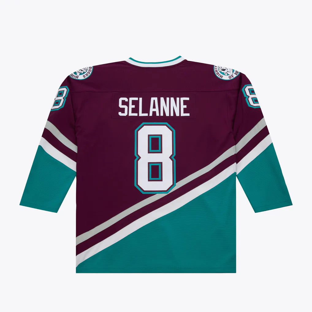 Anaheim Ducks Plum and Teal Selanne Jersey