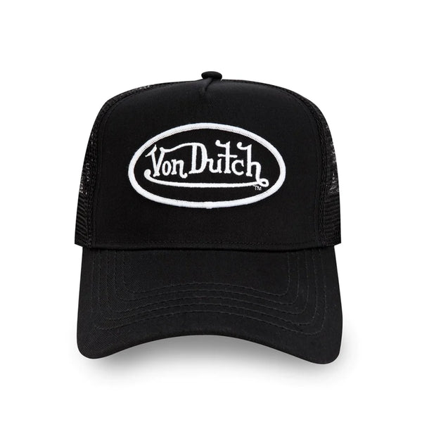 Vintage Black and White Von Dutch Cap / Von Dutch Cap / Von Dutch Trucker Cap. Von Dutch Flying Eyeball Hat Deadstock New with Tags