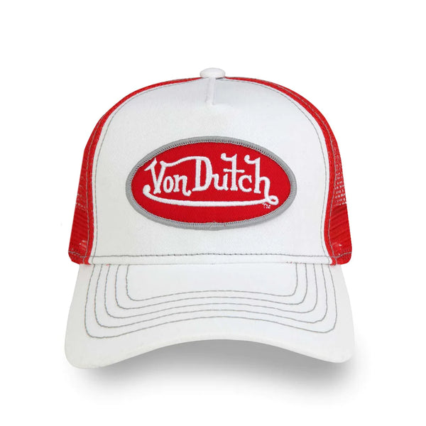 Von Dutch White & Red Trucker