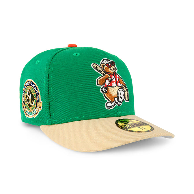 Asheville Tourists Green & Camel Grey uv MilB