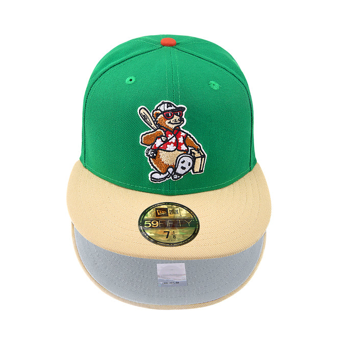 Asheville Tourists Green & Camel Grey uv MilB