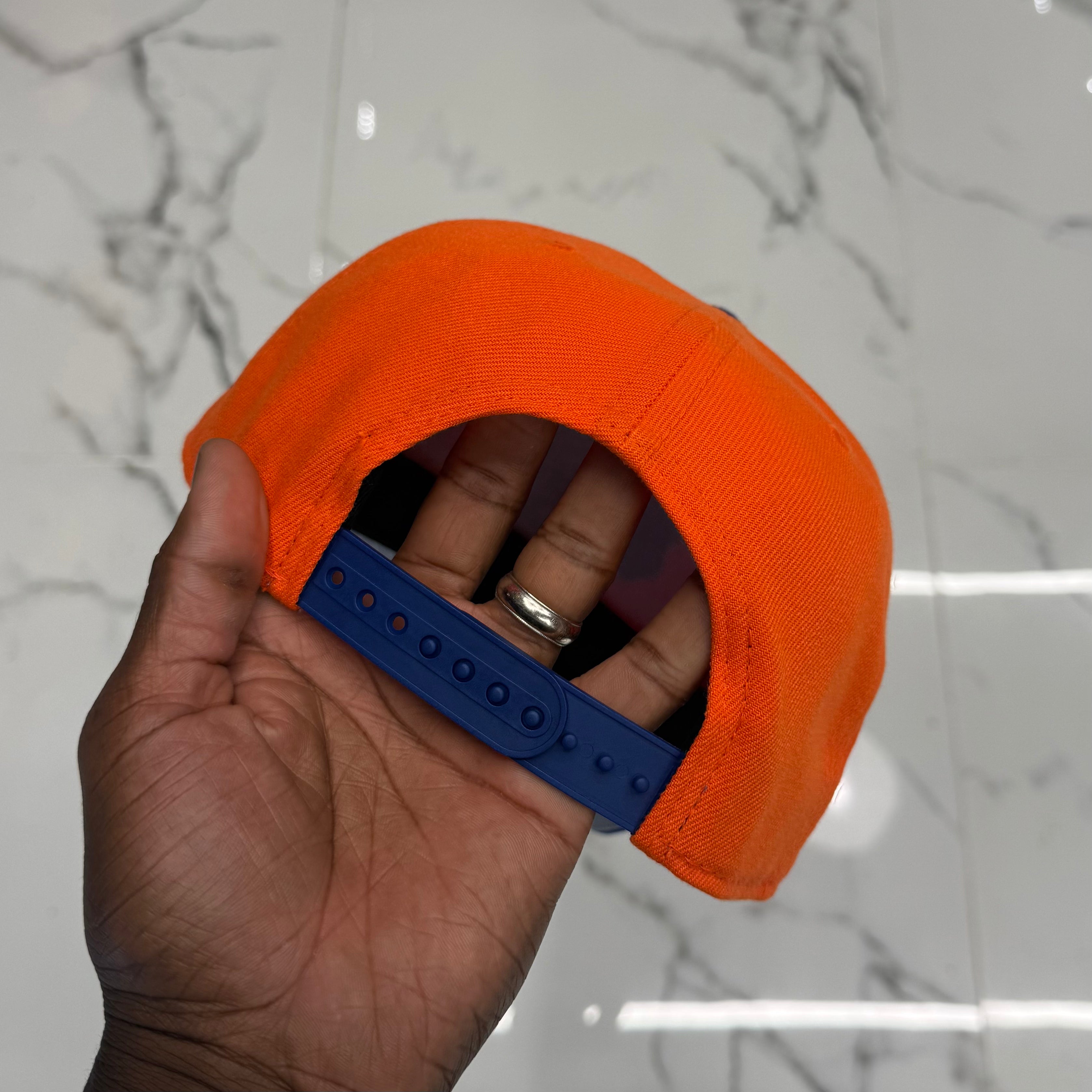New York Knicks Orange and Blue 950 AFrame 2026 Champs Snap Back