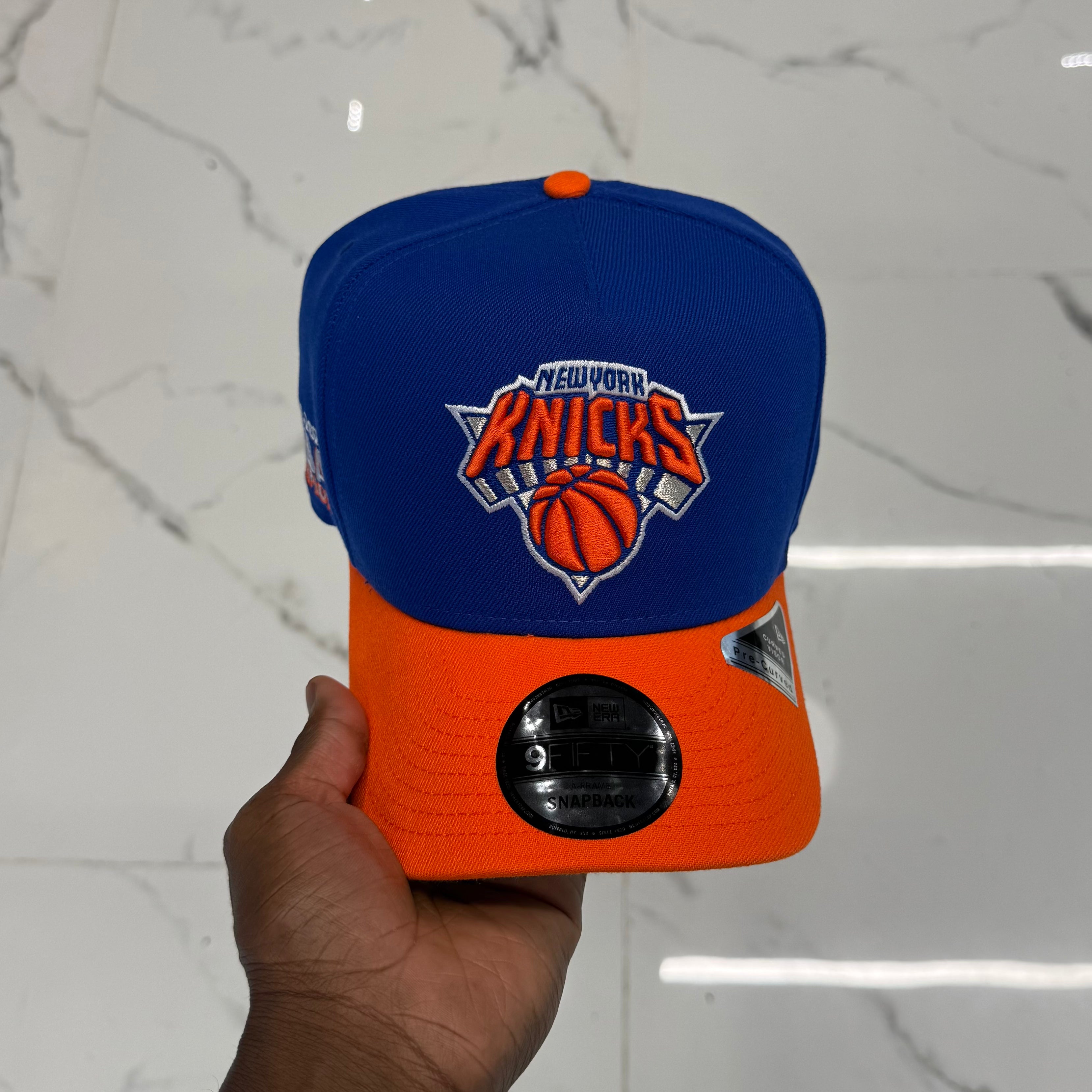 New York Knicks Blue and Orange 950 AFrame 2026 Champs Snap Back