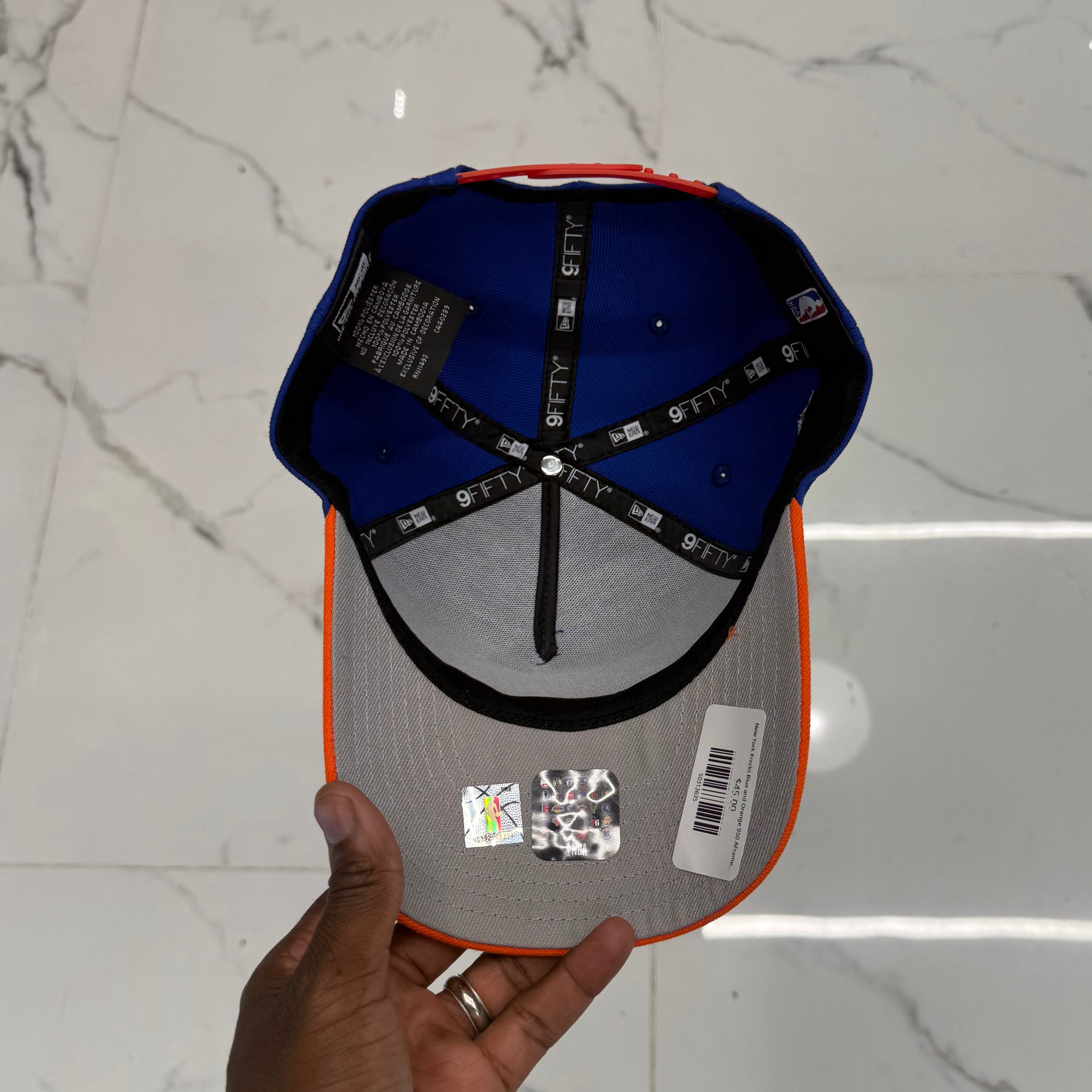 New York Knicks Blue and Orange 950 AFrame 2026 Champs Snap Back