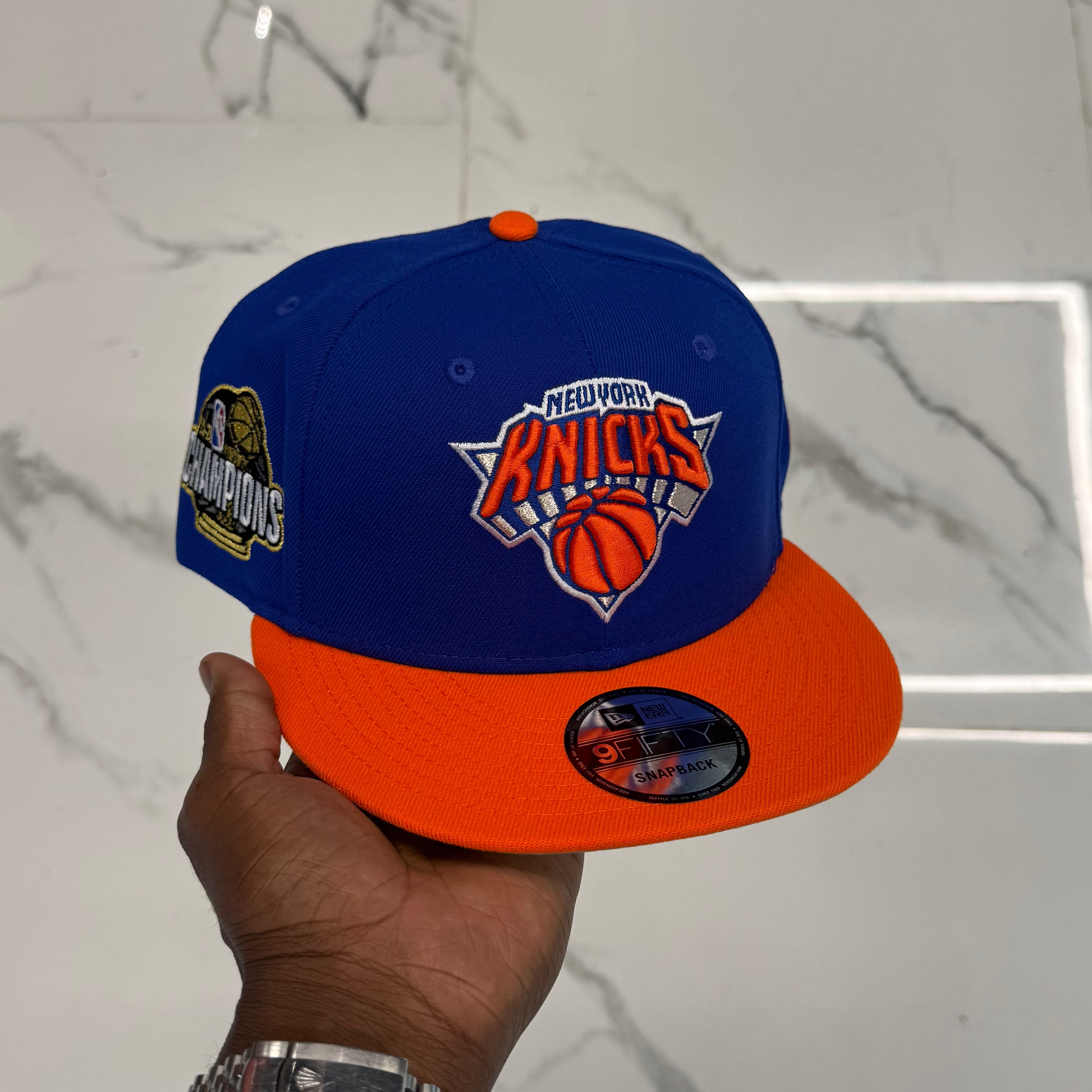New York Knicks Royal and Orange 950 Classic Champs Snap Back
