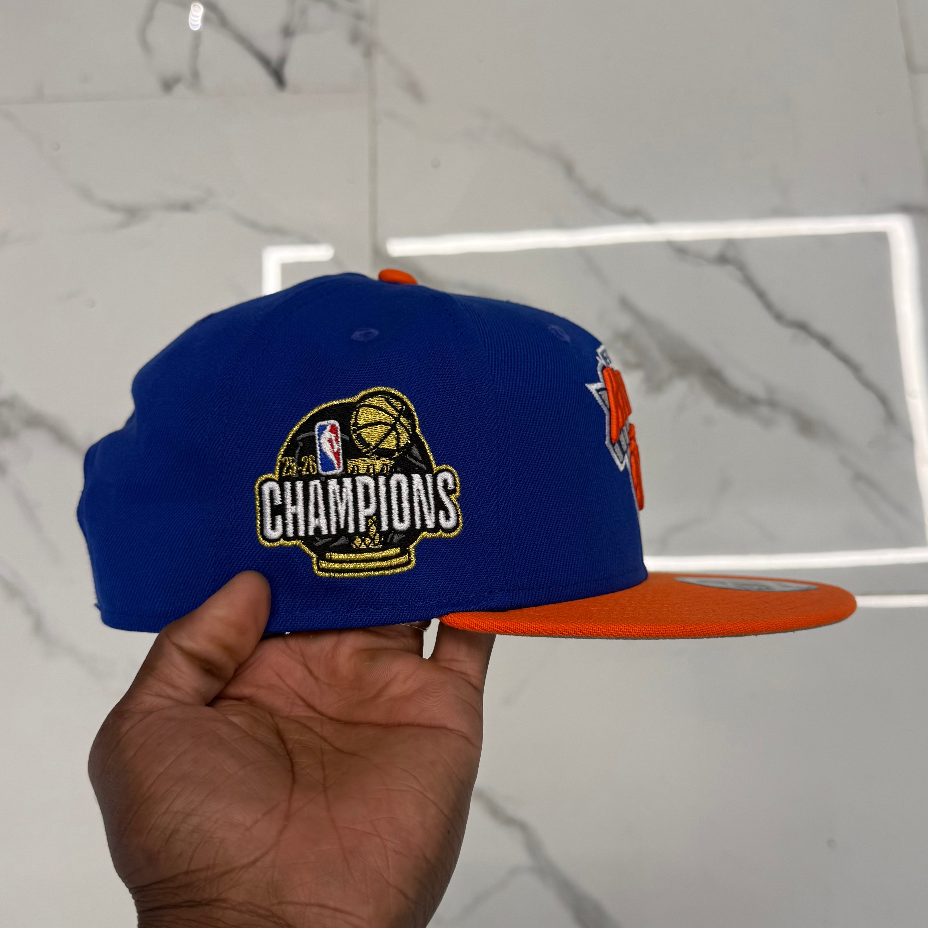 New York Knicks Royal and Orange 950 Classic Champs Snap Back