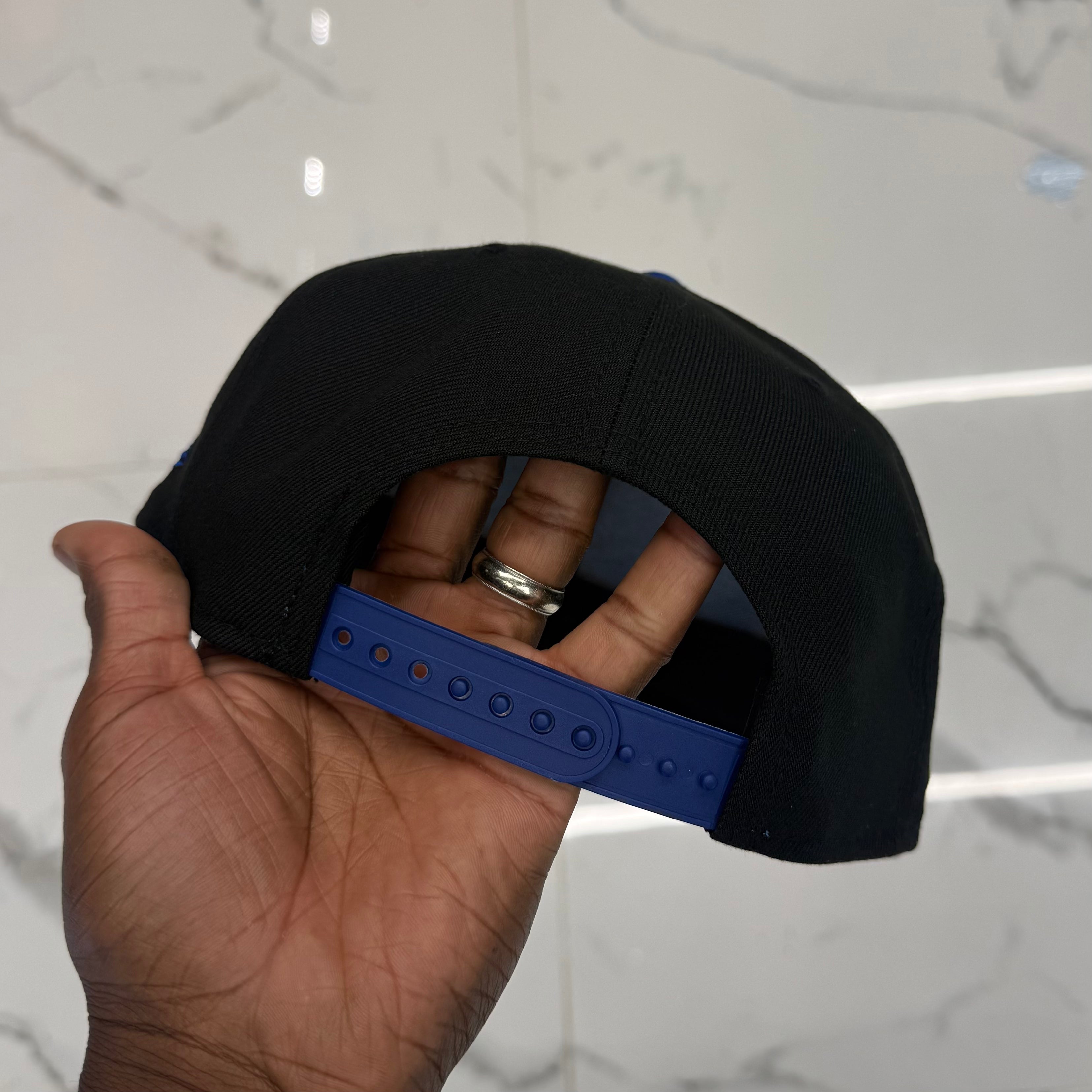 New York Knicks Black and Royal 950Classic 3X Champs Snap Back