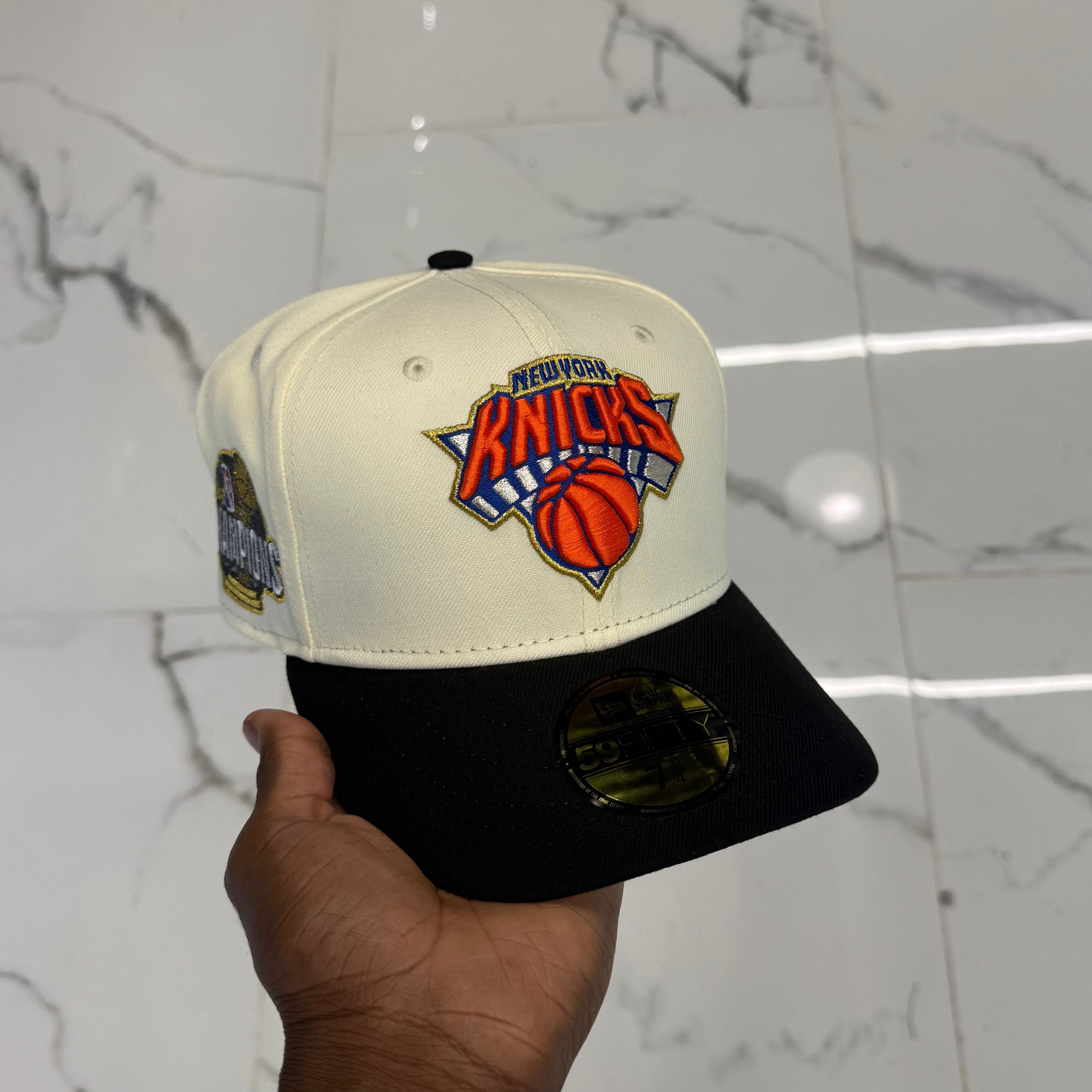 New York Knicks Creme and Black 2026 Champs