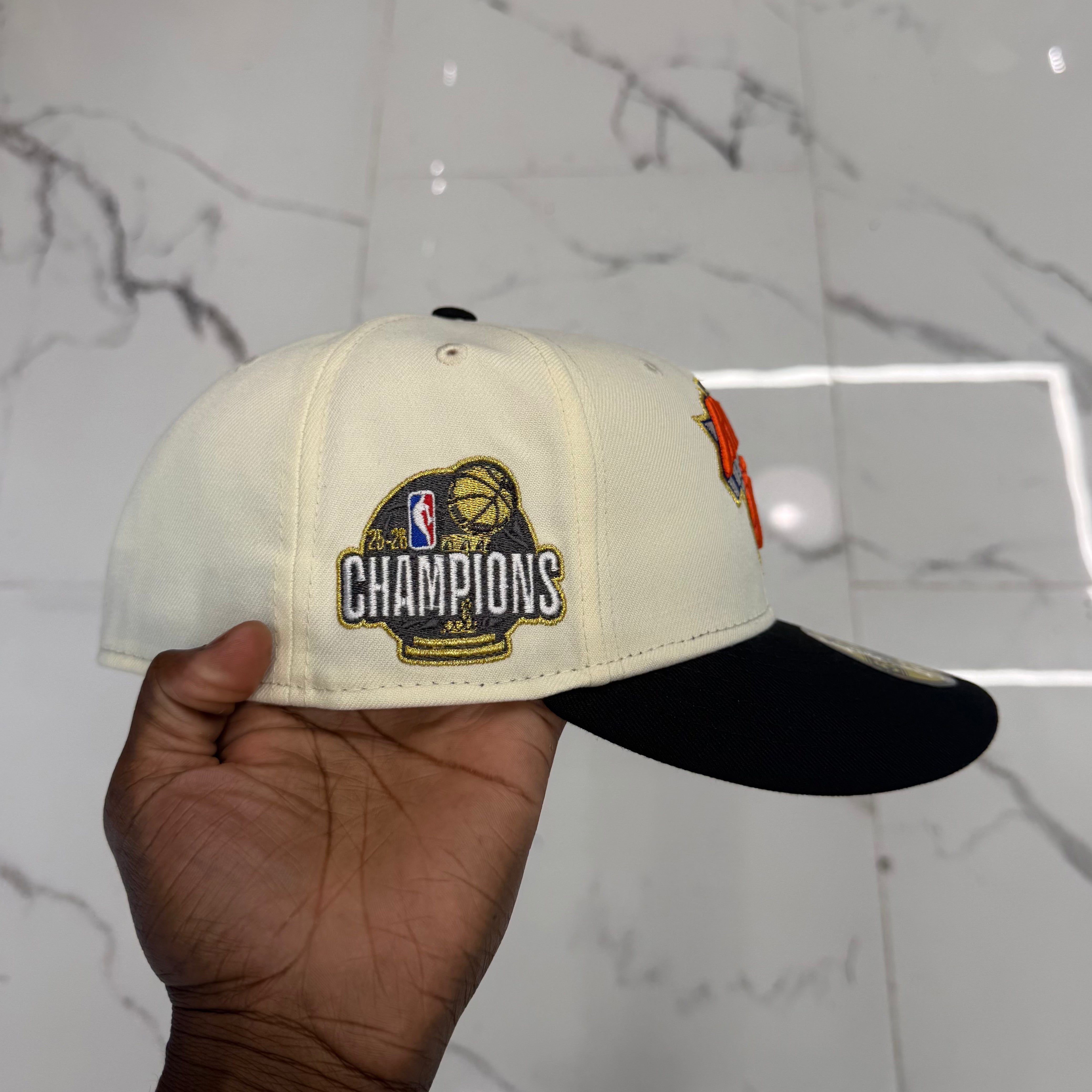 New York Knicks Creme and Black 2026 Champs