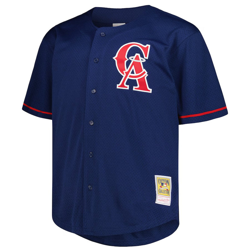 California Angels Navy Button Down Jersey Bo Jackson