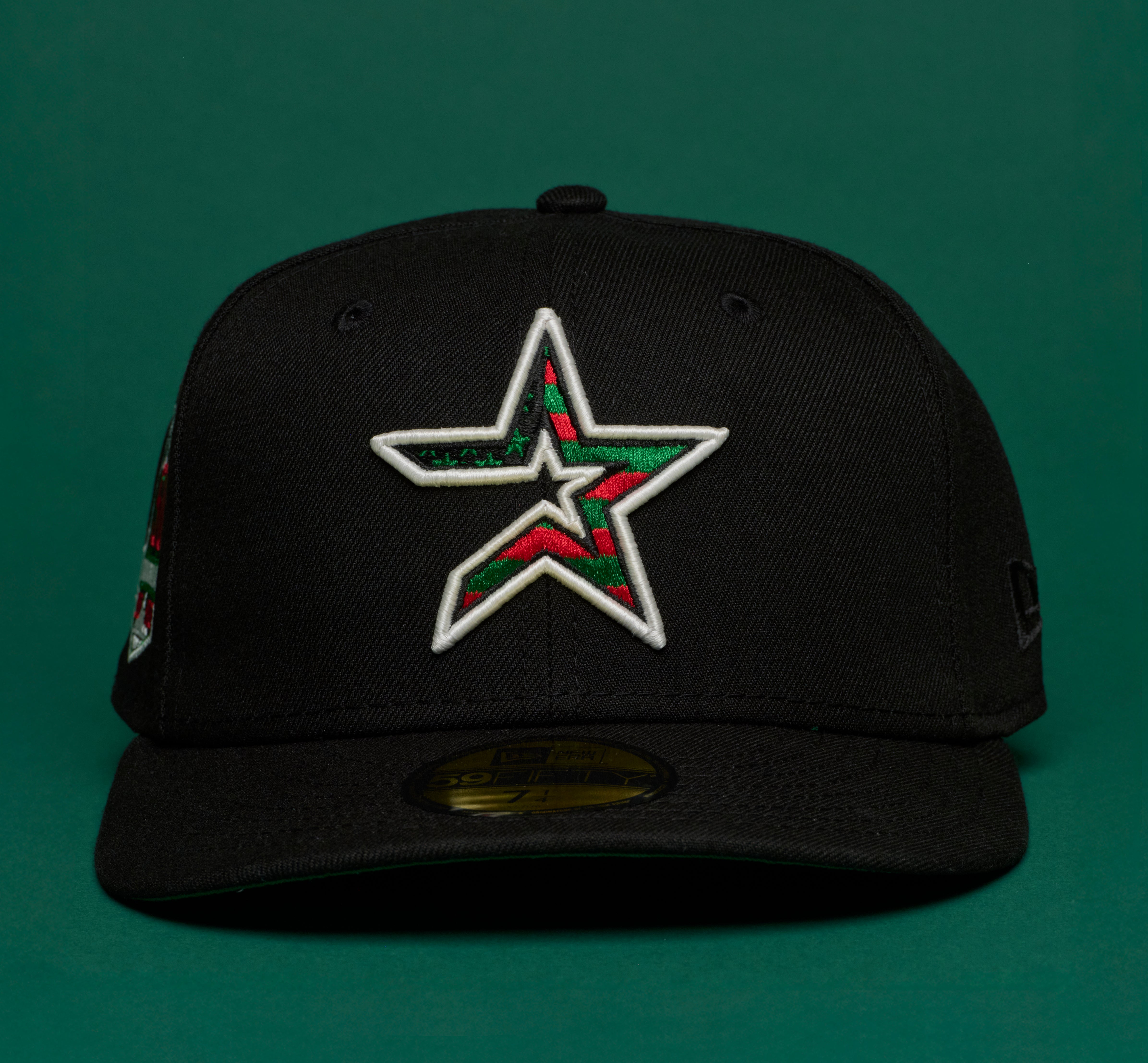 Houston Astros Black Pan Africa Flag logo 50Th Anniversary