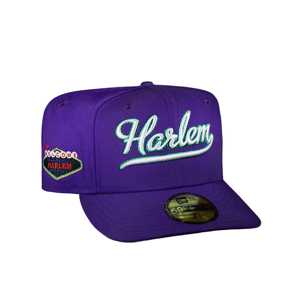 Harlem Purple Green Outline 5950 Fitted