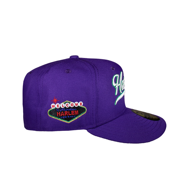 Harlem Purple Green Outline 5950 Fitted