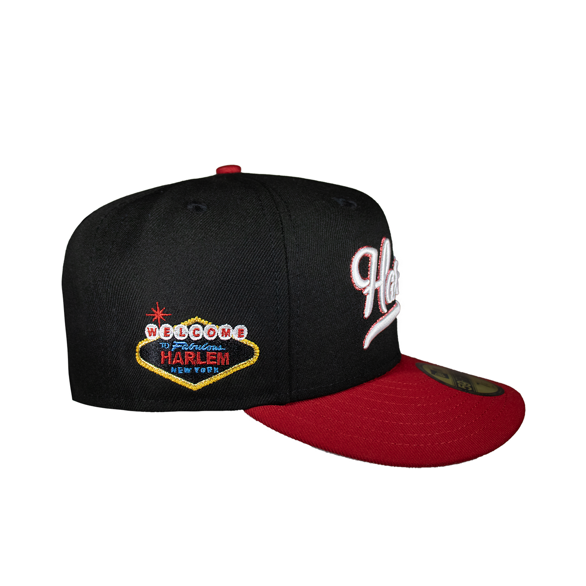 HARLEM BLACK AND RED 5950 FITTED – CAP USA NYC HARLEM BLACK AND RED 5950 FITTED – CAP USA NYC