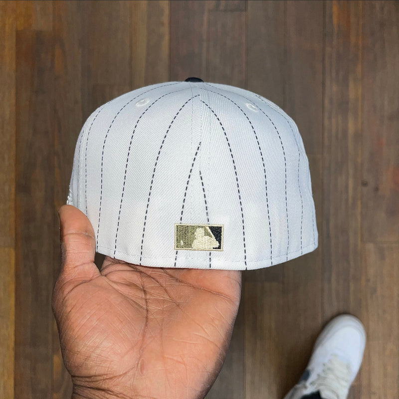 Los Angeles Dodgers White Striped Silver 40Th